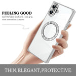 Capa de telemóvel MagSafe em TPU com padrão CD quadrado de ângulo reto e eletrochapado, para iPhone 16 Plus, para iPhone 16, para iPhone 15 Pro Max, para iPhone 15 Pro, para iPhone 15 Plus, para iPhone 15