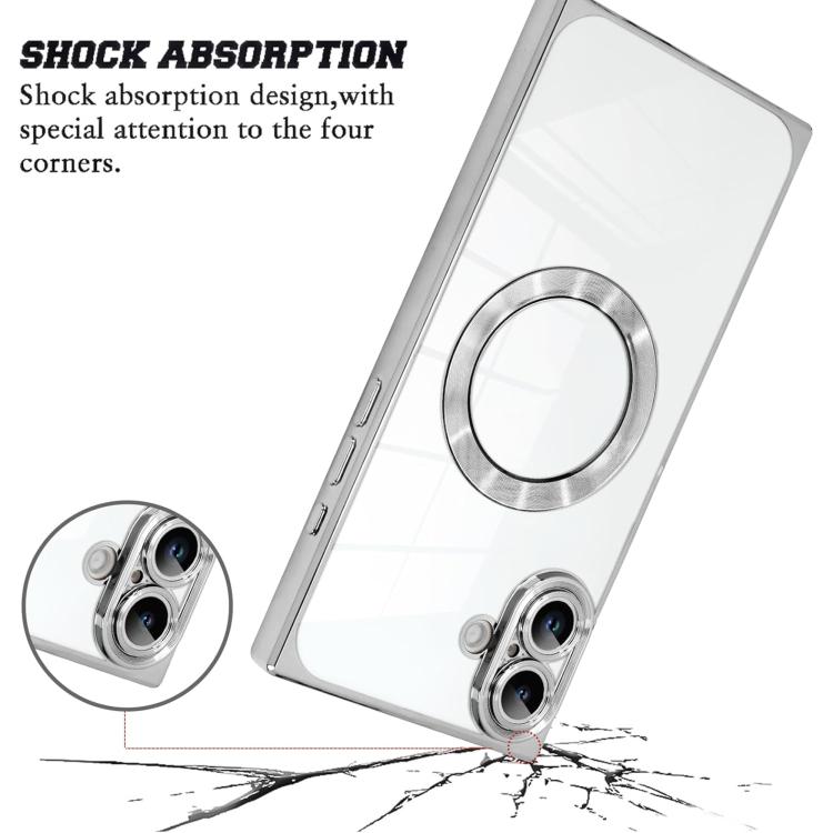 Capa de telemóvel MagSafe em TPU com padrão CD quadrado de ângulo reto e eletrochapado, para iPhone 16 Plus, para iPhone 16, para iPhone 15 Pro Max, para iPhone 15 Pro, para iPhone 15 Plus, para iPhone 15