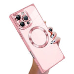 Capa de telemóvel MagSafe em TPU com padrão CD quadrado de ângulo reto e eletrochapado, para iPhone 16 Plus, para iPhone 16, para iPhone 15 Pro Max, para iPhone 15 Pro, para iPhone 15 Plus, para iPhone 15