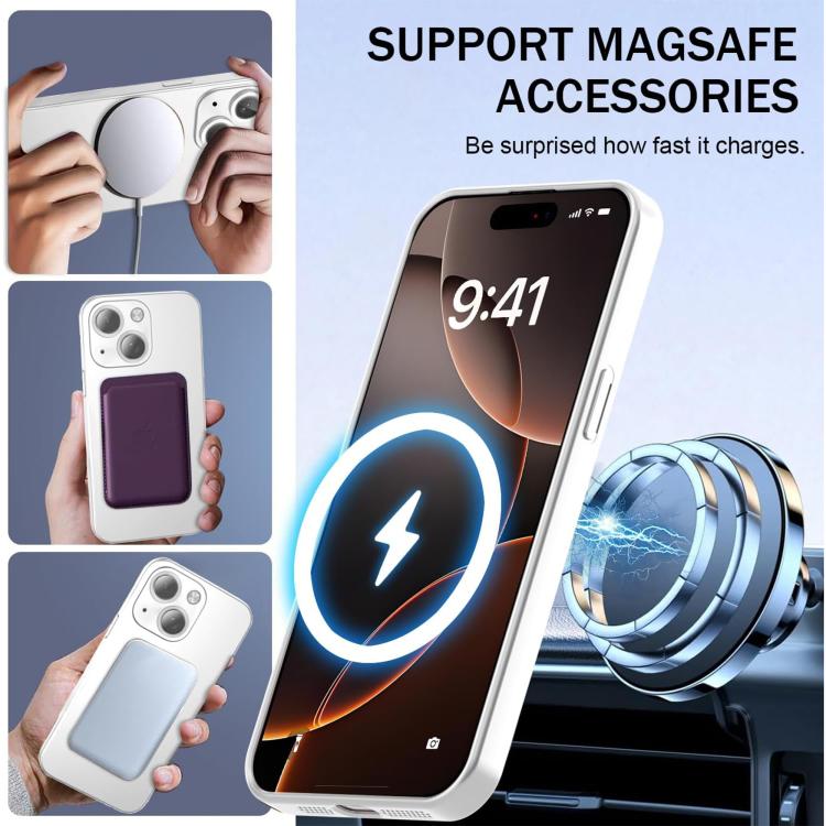 Capa de Telemóvel Ultra Fina em TPU Metálico com MagSafe e Filme para Lente, Para iPhone 14 Plus, Para iPhone 14, Para iPhone 14 Pro, Para iPhone 14 Pro Max, Para iPhone 13 Pro Max, Para iPhone 13 Pro, Para iPhone 13