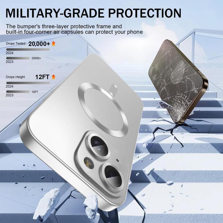 Capa de Telemóvel Ultra Fina em TPU Metálico com MagSafe e Filme para Lente, Para iPhone 14 Plus, Para iPhone 14, Para iPhone 14 Pro, Para iPhone 14 Pro Max, Para iPhone 13 Pro Max, Para iPhone 13 Pro, Para iPhone 13