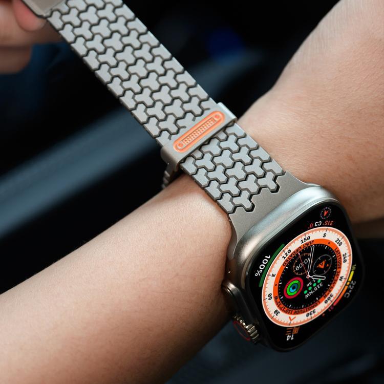 Correia de Relógio em Aço Inoxidável Magnética Dupla em Forma de Y, Para Apple Watch 42 / 44 / 45 / 46 / 49mm, Para Apple Watch 38 / 40 / 41 / S11 42mm