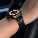 Correia de Relógio em Aço Inoxidável Magnética Dupla em Forma de Y, Para Apple Watch 42 / 44 / 45 / 46 / 49mm, Para Apple Watch 38 / 40 / 41 / S11 42mm