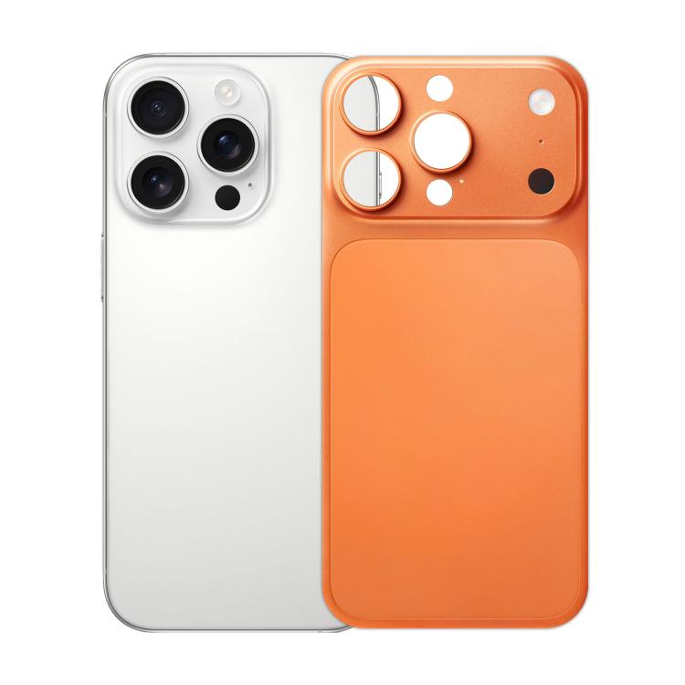 Capa Traseira Metálica em Liga de Alumínio Fosca Kalebol Ultra-fina para Transformação em 17 Pro Max, Para iPhone 16 Pro Max, Para iPhone 15 Pro Max, Para iPhone 14 Pro Max, Para iPhone 13 Pro Max