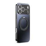 Capa de telemóvel MagSafe eletrochapada com suporte giratório 360 graus e cobertura para lente, para iPhone 17 Pro Max, para iPhone 17 Pro, para iPhone 17, para iPhone Air, para iPhone 16 Pro Max, para iPhone 16 Pro