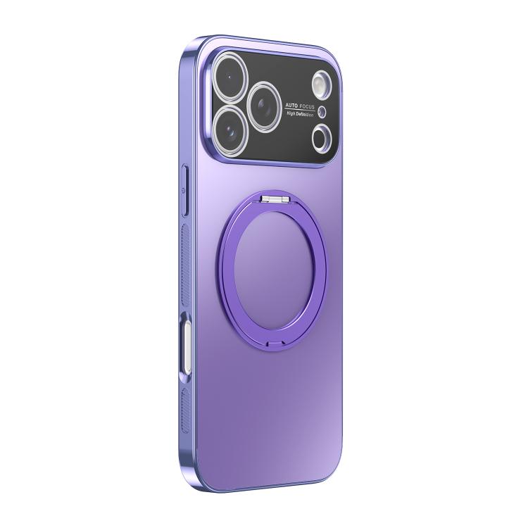 Capa de telemóvel MagSafe eletrochapada com suporte giratório 360 graus e cobertura para lente, para iPhone 17 Pro Max, para iPhone 17 Pro, para iPhone 17, para iPhone Air, para iPhone 16 Pro Max, para iPhone 16 Pro