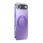 Capa de telemóvel MagSafe eletrochapada com suporte giratório 360 graus e cobertura para lente, para iPhone 17 Pro Max, para iPhone 17 Pro, para iPhone 17, para iPhone Air, para iPhone 16 Pro Max, para iPhone 16 Pro