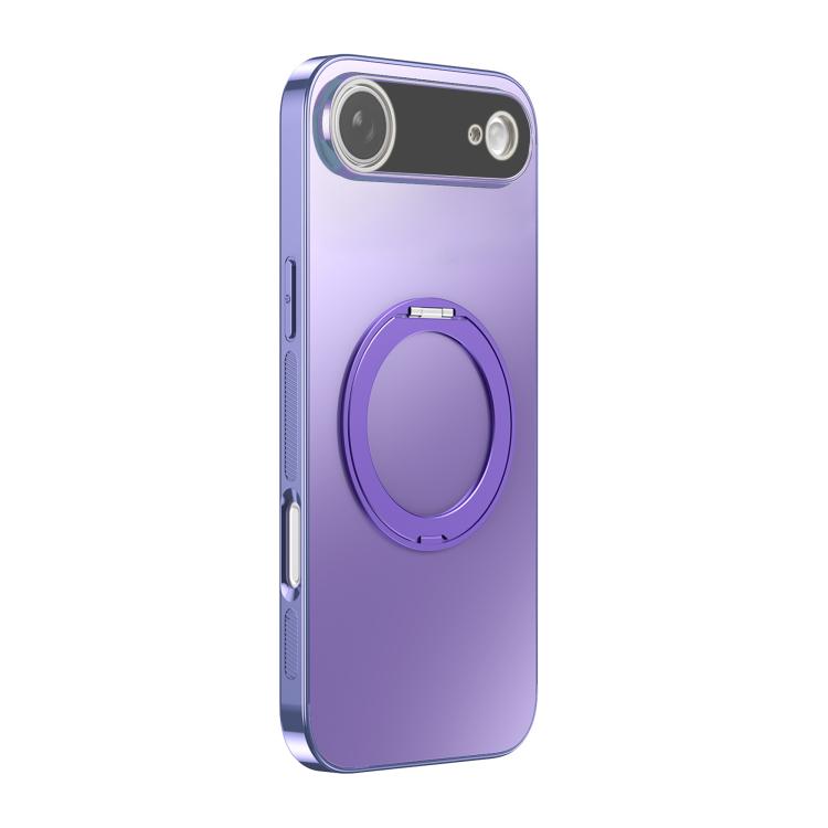Capa de telemóvel MagSafe eletrochapada com suporte giratório 360 graus e cobertura para lente, para iPhone 17 Pro Max, para iPhone 17 Pro, para iPhone 17, para iPhone Air, para iPhone 16 Pro Max, para iPhone 16 Pro