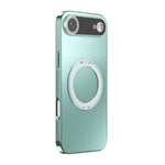 Capa de telemóvel MagSafe eletrochapada com suporte giratório 360 graus e cobertura para lente, para iPhone 17 Pro Max, para iPhone 17 Pro, para iPhone 17, para iPhone Air, para iPhone 16 Pro Max, para iPhone 16 Pro