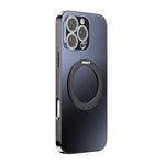 Capa de telemóvel MagSafe eletrochapada com suporte giratório 360 graus e cobertura para lente, para iPhone 17 Pro Max, para iPhone 17 Pro, para iPhone 17, para iPhone Air, para iPhone 16 Pro Max, para iPhone 16 Pro