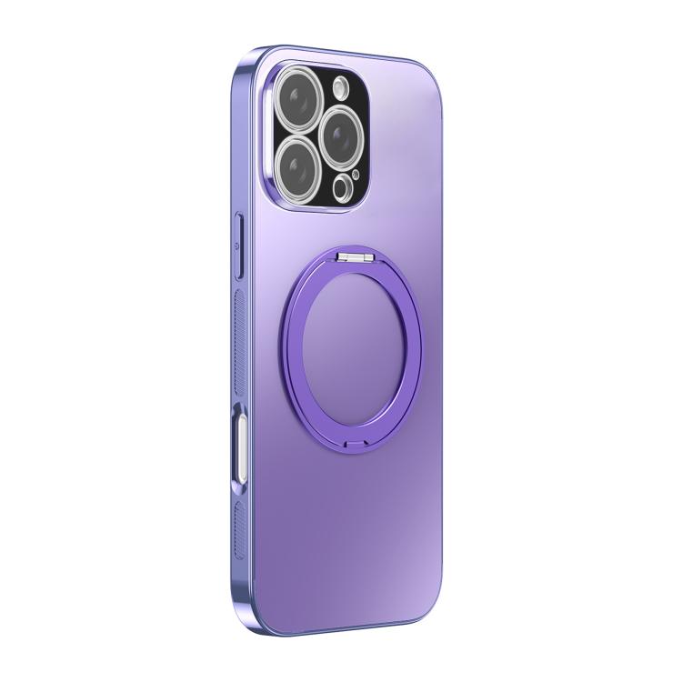 Capa de telemóvel MagSafe eletrochapada com suporte giratório 360 graus e cobertura para lente, para iPhone 17 Pro Max, para iPhone 17 Pro, para iPhone 17, para iPhone Air, para iPhone 16 Pro Max, para iPhone 16 Pro