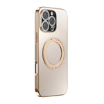 Capa de telemóvel MagSafe eletrochapada com suporte giratório 360 graus e cobertura para lente, para iPhone 17 Pro Max, para iPhone 17 Pro, para iPhone 17, para iPhone Air, para iPhone 16 Pro Max, para iPhone 16 Pro