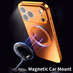 Capa de telemóvel MagSafe eletrochapada com suporte giratório 360 graus e cobertura para lente, para iPhone 17 Pro Max, para iPhone 17 Pro, para iPhone 17, para iPhone Air, para iPhone 16 Pro Max, para iPhone 16 Pro