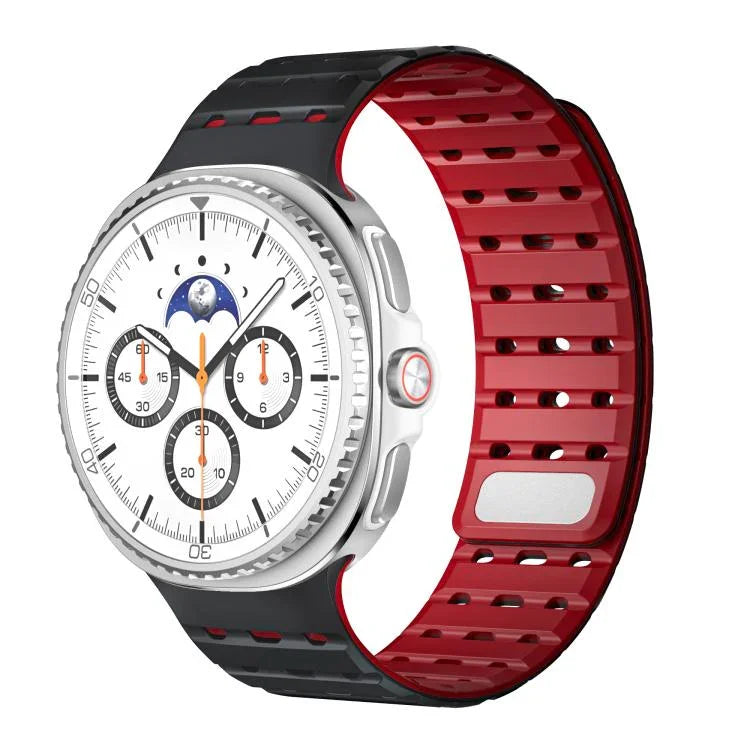 Breathable Magnetic Silicone Watch Band, For Samsung Galaxy Watch8 / Watch8 Classic