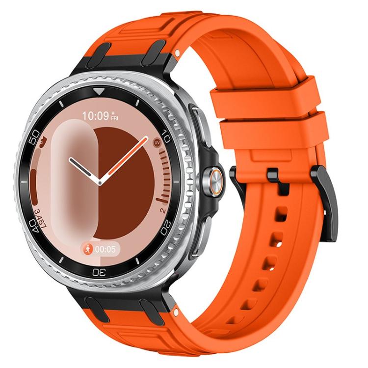 Pulseira de relógio em silicone com armadura de três camadas, para Samsung Galaxy Watch8 / Watch8 Classic
