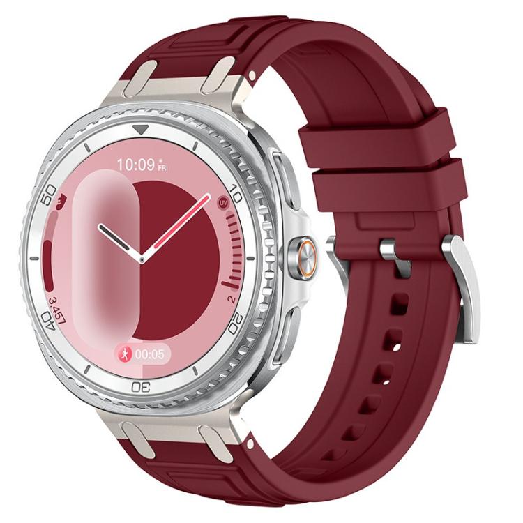 Pulseira de relógio em silicone com armadura de três camadas, para Samsung Galaxy Watch8 / Watch8 Classic