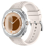 Pulseira de relógio em silicone com armadura de três camadas, para Samsung Galaxy Watch8 / Watch8 Classic