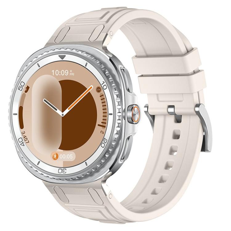 Pulseira de relógio em silicone com armadura de três camadas, para Samsung Galaxy Watch8 / Watch8 Classic