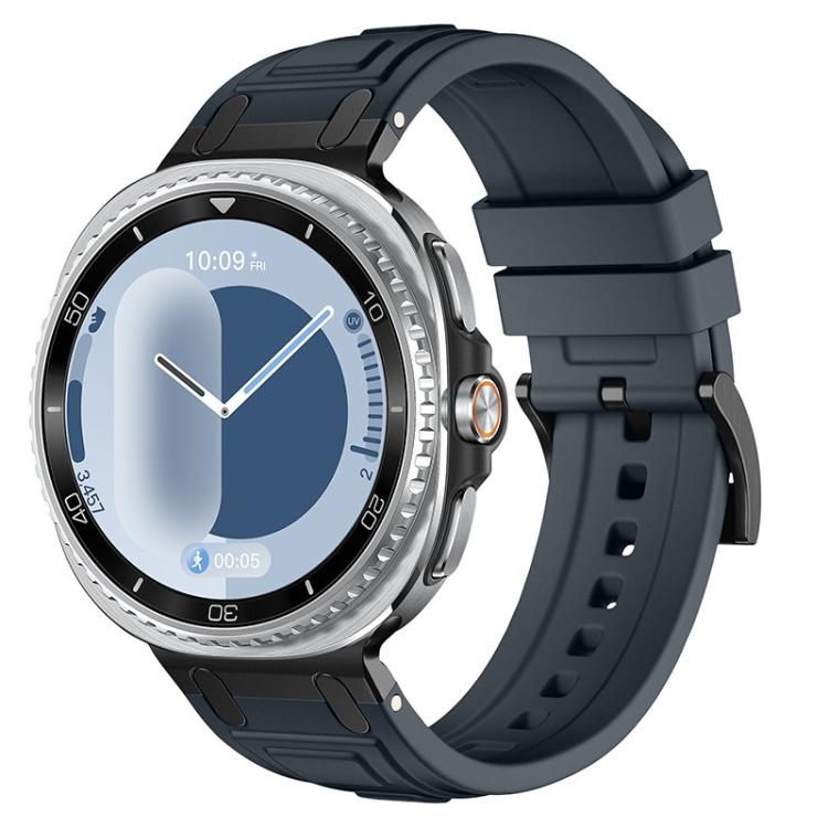 Pulseira de relógio em silicone com armadura de três camadas, para Samsung Galaxy Watch8 / Watch8 Classic