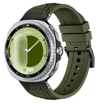 Pulseira de relógio em silicone com armadura de três camadas, para Samsung Galaxy Watch8 / Watch8 Classic