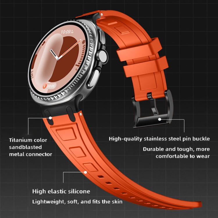 Pulseira de relógio em silicone com armadura de três camadas, para Samsung Galaxy Watch8 / Watch8 Classic