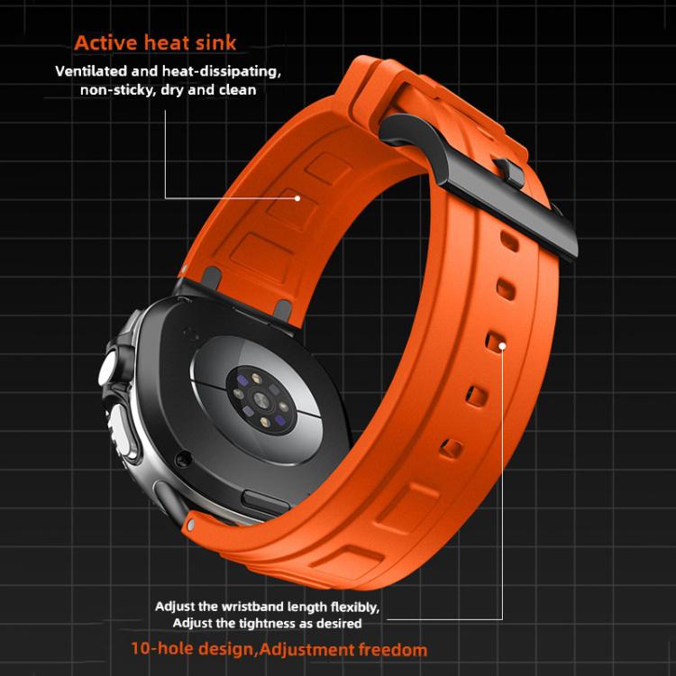 Pulseira de relógio em silicone com armadura de três camadas, para Samsung Galaxy Watch8 / Watch8 Classic