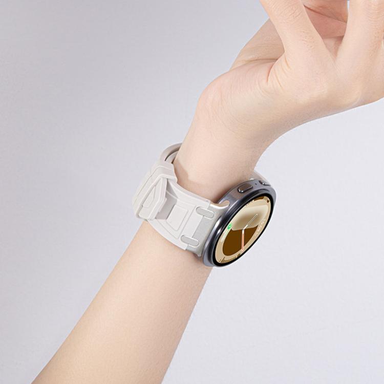 Pulseira de relógio em silicone com armadura de três camadas, para Samsung Galaxy Watch8 / Watch8 Classic