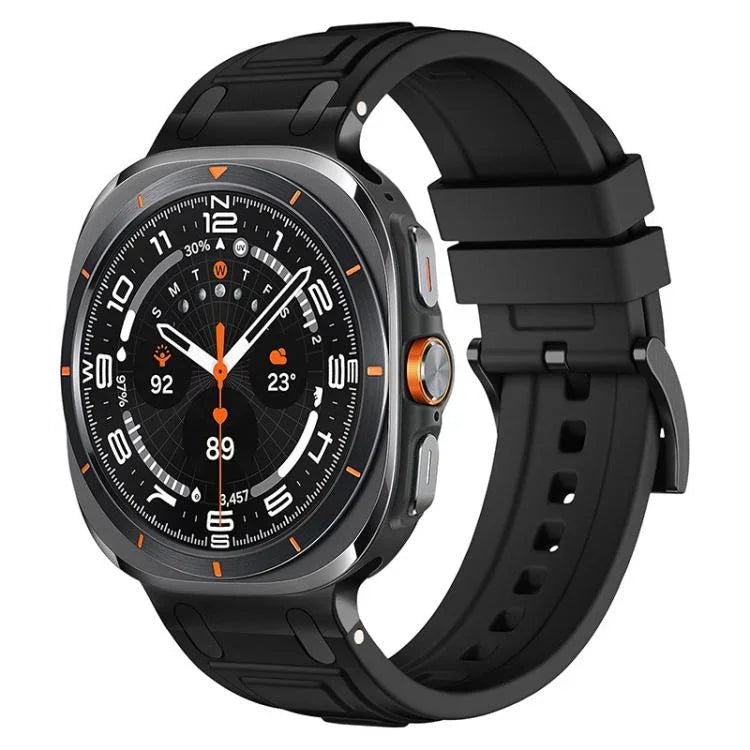 Pulseira de Relógio em Silicone com Armadura de Três Camadas, Para Samsung Galaxy Watch Ultra / Ultra 2025