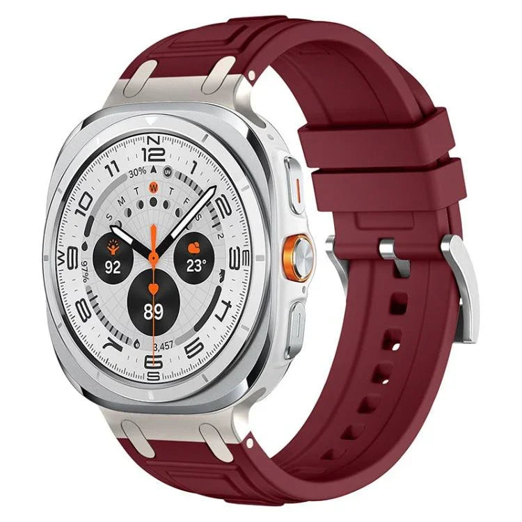 Pulseira de Relógio em Silicone com Armadura de Três Camadas, Para Samsung Galaxy Watch Ultra / Ultra 2025