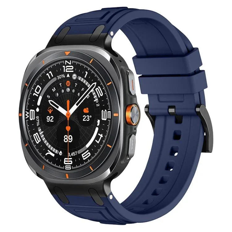 Pulseira de Relógio em Silicone com Armadura de Três Camadas, Para Samsung Galaxy Watch Ultra / Ultra 2025