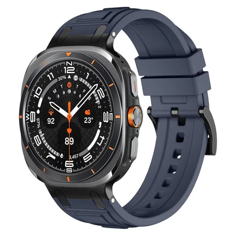 Pulseira de Relógio em Silicone com Armadura de Três Camadas, Para Samsung Galaxy Watch Ultra / Ultra 2025