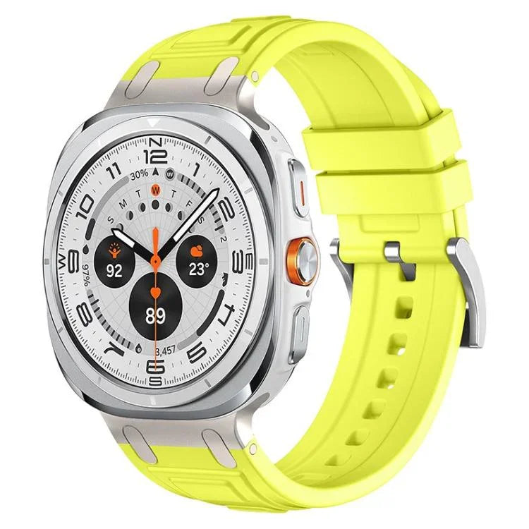Pulseira de Relógio em Silicone com Armadura de Três Camadas, Para Samsung Galaxy Watch Ultra / Ultra 2025