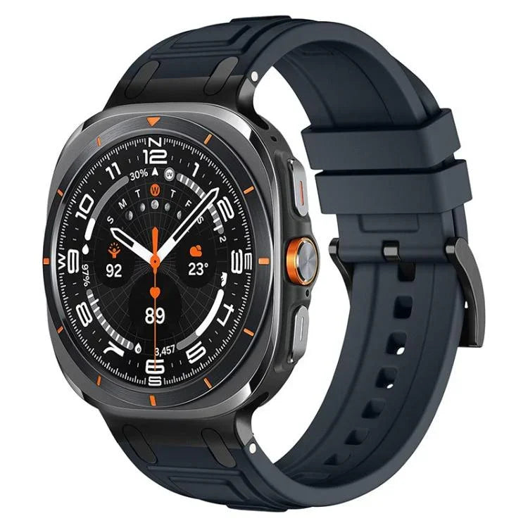Pulseira de Relógio em Silicone com Armadura de Três Camadas, Para Samsung Galaxy Watch Ultra / Ultra 2025