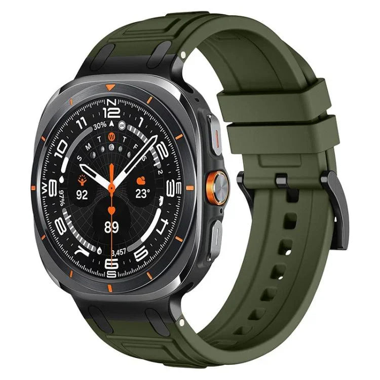 Pulseira de Relógio em Silicone com Armadura de Três Camadas, Para Samsung Galaxy Watch Ultra / Ultra 2025