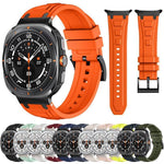 Pulseira de Relógio em Silicone com Armadura de Três Camadas, Para Samsung Galaxy Watch Ultra / Ultra 2025