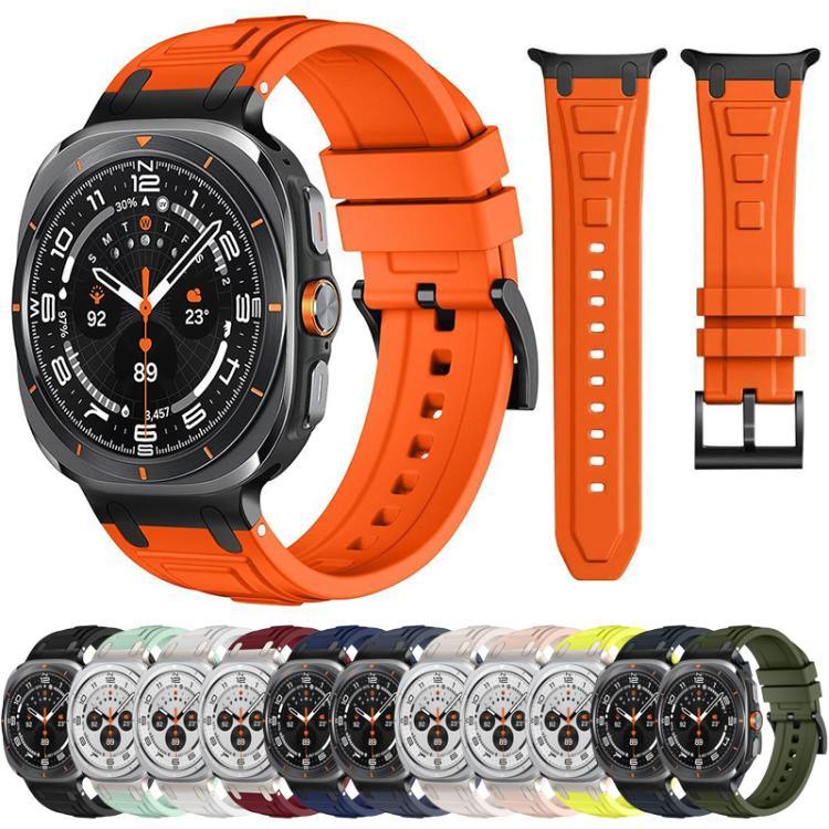 Pulseira de Relógio em Silicone com Armadura de Três Camadas, Para Samsung Galaxy Watch Ultra / Ultra 2025
