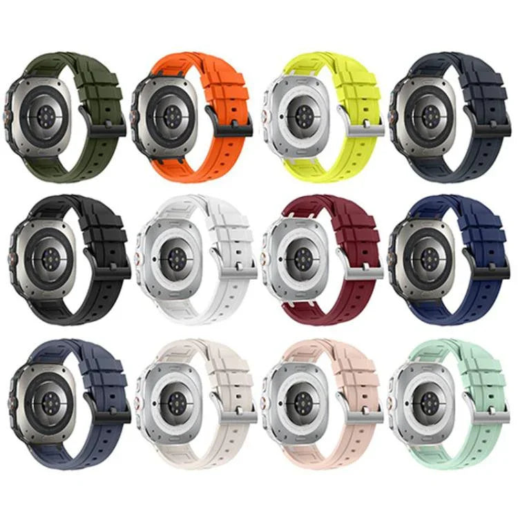 Pulseira de Relógio em Silicone com Armadura de Três Camadas, Para Samsung Galaxy Watch Ultra / Ultra 2025