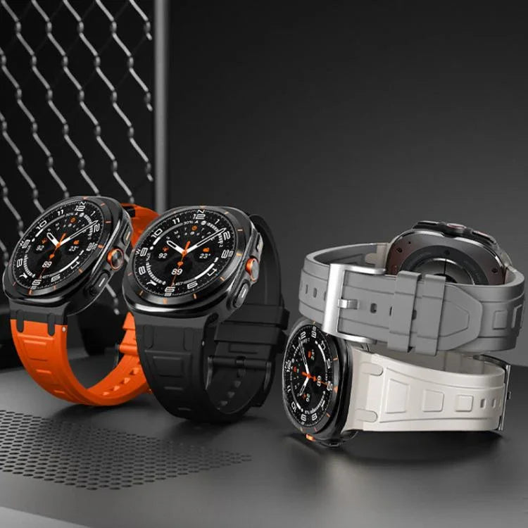 Pulseira de Relógio em Silicone com Armadura de Três Camadas, Para Samsung Galaxy Watch Ultra / Ultra 2025