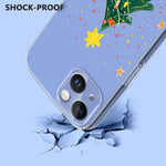 Capa de Telemóvel em TPU com Estampa de Natal, Para iPhone 15