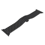 Pulseira de Relógio em Aço Inoxidável Maciço com Textura Dragon Grain para Apple Watch Series 3 & 2 & 1 38mm
