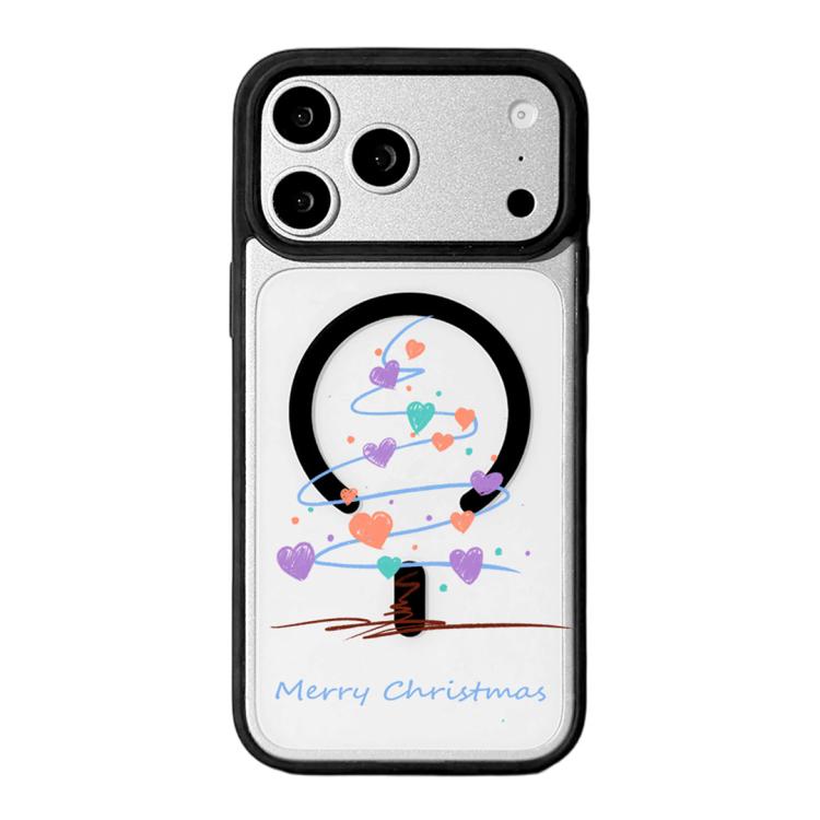 Capa de Telemóvel da Série Natal com Forte Magnetismo e Borda Pintada a Preto, Para iPhone 17 Pro Max, Para iPhone 17 Pro, Para iPhone 17