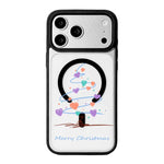 Capa de Telemóvel da Série Natal com Forte Magnetismo e Borda Pintada a Preto, Para iPhone 17 Pro Max, Para iPhone 17 Pro, Para iPhone 17