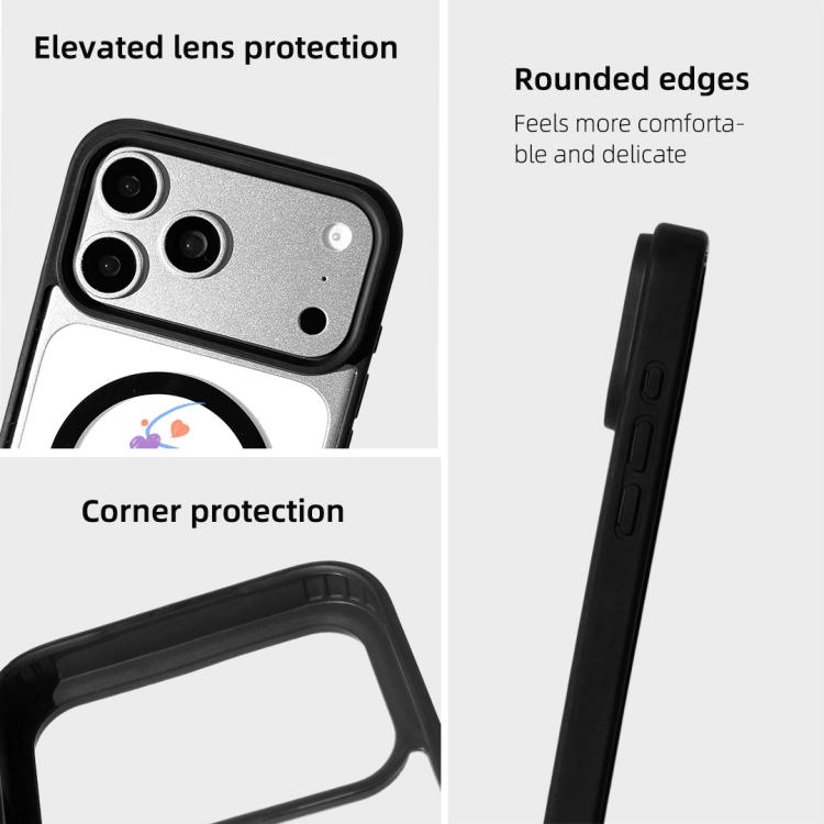 Capa de Telemóvel da Série Natal com Forte Magnetismo e Borda Pintada a Preto, Para iPhone 17 Pro Max, Para iPhone 17 Pro, Para iPhone 17