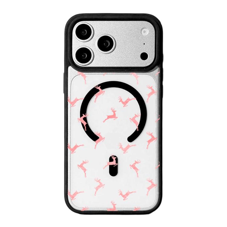 Capa de Telemóvel da Série Natal com Forte Magnetismo e Borda Pintada a Preto, Para iPhone 17 Pro Max, Para iPhone 17 Pro, Para iPhone 17