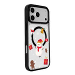 Capa de Telemóvel da Série Natal com Forte Magnetismo e Borda Pintada a Preto, Para iPhone 17 Pro Max, Para iPhone 17 Pro, Para iPhone 17