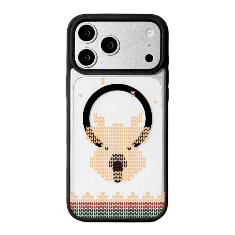 Capa de Telemóvel da Série Natal com Forte Magnetismo e Borda Pintada a Preto, Para iPhone 17 Pro Max, Para iPhone 17 Pro, Para iPhone 17