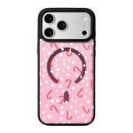 Capa de Telemóvel da Série Natal com Forte Magnetismo e Borda Pintada a Preto, Para iPhone 17 Pro Max, Para iPhone 17 Pro, Para iPhone 17
