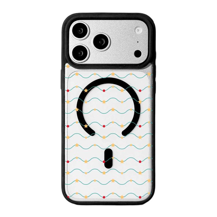 Capa de Telemóvel da Série Natal com Forte Magnetismo e Borda Pintada a Preto, Para iPhone 17 Pro Max, Para iPhone 17 Pro, Para iPhone 17