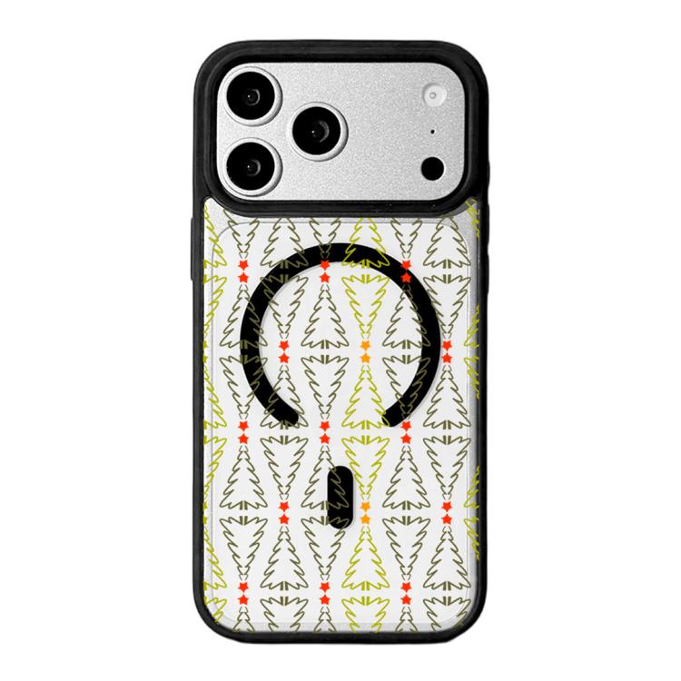 Capa de Telemóvel da Série Natal com Forte Magnetismo e Borda Pintada a Preto, Para iPhone 17 Pro Max, Para iPhone 17 Pro, Para iPhone 17