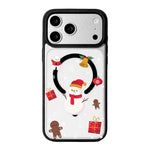 Capa de Telemóvel da Série Natal com Forte Magnetismo e Borda Pintada a Preto, Para iPhone 17 Pro Max, Para iPhone 17 Pro, Para iPhone 17